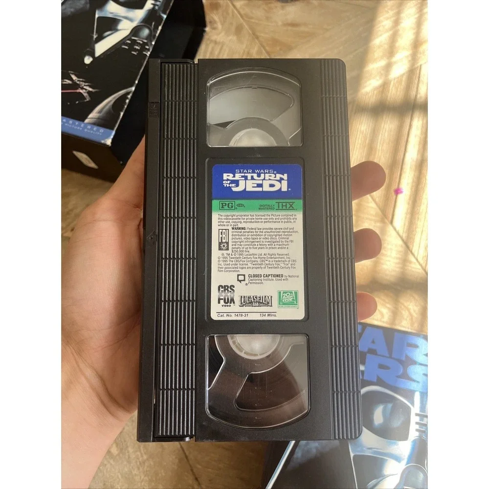 Star Wars Trilogy Movies VHS 3-Tape Set (VHS,1995) GUC